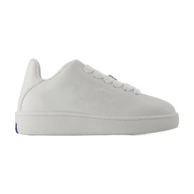 Burberry Box Sneakers  Leather White