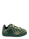 Burberry Sneaker Box With Check Processing In Green