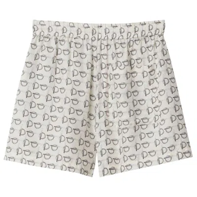 Pre-owned Burberry Boxer Shorts 'silver/white' | Women's Size 6