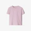 Burberry Boxy Cotton T-shirt In Powder