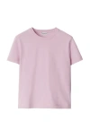 Burberry Boxy Cotton T-shirt In Powder