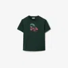Burberry Crystal-embellished Cotton T-shirt In Fir