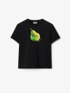 BURBERRY Boxy Crystal Pear Cotton T-shirt