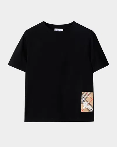 BURBERRY BOY'S CEDAR EKD LABEL SHORT-SLEEVE COTTON T-SHIRT