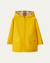 Burberry Reversible Cotton Coat In Marigold