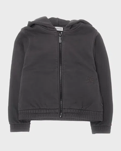 Burberry Kids' Boy's Hoodie W/ Equestrian Knight Detail In Black