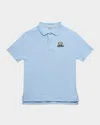 Burberry Boy's Johane Bear Check Short-sleeve Polo Shirt