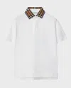 Burberry Polo  Kids Kinder Farbe Weiss In White