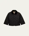 Burberry Kids Quilted Jacket In Black