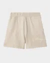 Burberry Boy's Nixon Logo Toweling Shorts, 3-14 In Calico