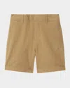 Burberry Boy's Oscar Embroidered Ekd Shorts In Sand