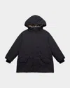 Burberry Boy's Rex 3-piece Padded Parka In Black