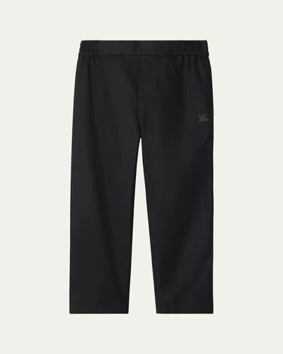 Burberry Kids' Boy's Titan Chino Pants In Black