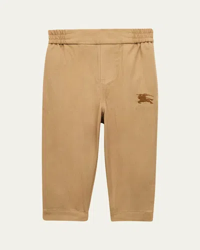 Burberry Kids' Boy's Titan Ekd Chino Pants In Brown