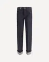 Burberry Cotton Blend Trouser With Metal Belt Loop