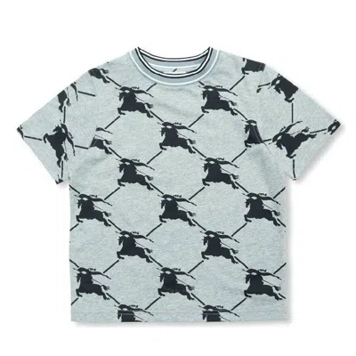 Burberry Kids' Equestrian Knight Printed T-shirt In Black