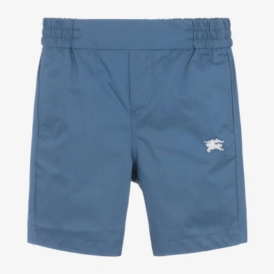 Burberry Babies' Boys Blue Ekd Cotton Shorts