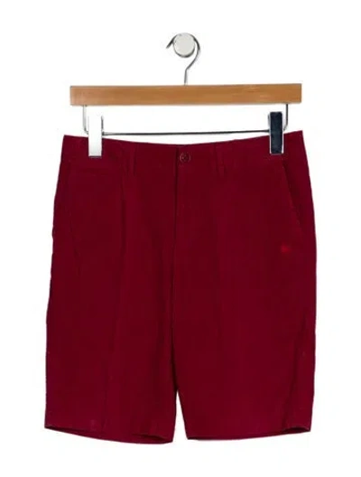 Pre-owned Burberry Babies' Boys' Cargo Shorts In Red