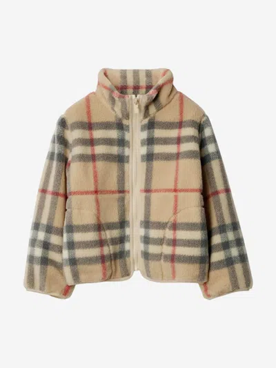 Burberry Boys Check Brian Jacket In Blue