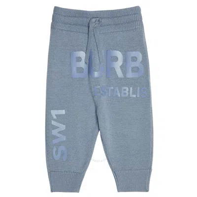 Burberry Kids'  Boys Clarise Knitted Joggers In Shale Blue