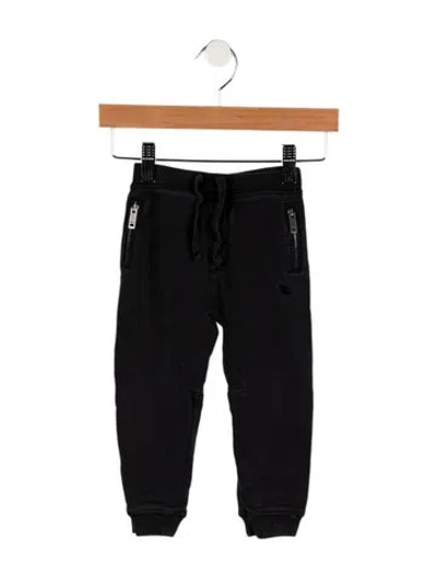 Pre-owned Burberry Babies' Boys Cotton Sweatpants In Black