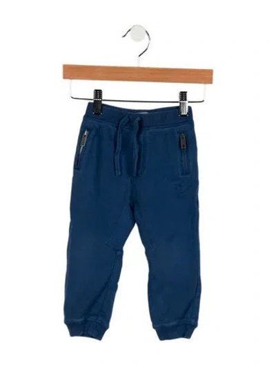 Pre-owned Burberry Babies' Boys Cotton Sweatpants In Blue