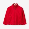 Burberry Boys Double-sided Gabardine Harrington Jacket In Red