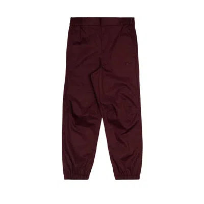 Burberry Kids'  Boys Equestrian Knight Motif Cotton Trousers In Red