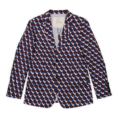 Pre-owned Burberry Boys Geometric Printed Cotton Jacket In Multicolor