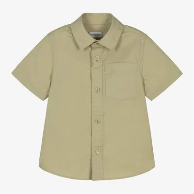 Burberry Kids' Boys Green Ekd Cotton & Lyocell Shirt
