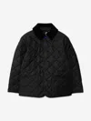 Burberry Little Boy's & Boy's Corduroy-trimmed Quilted Jacket In Black
