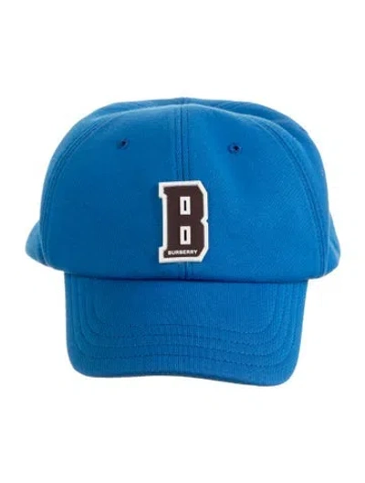 Pre-owned Burberry Kids' Boys' Logo Print Baseball Cap In Blue