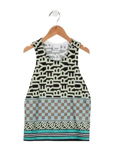 Pre-owned Burberry Kids' Boys' Monogram Tank Top In Green