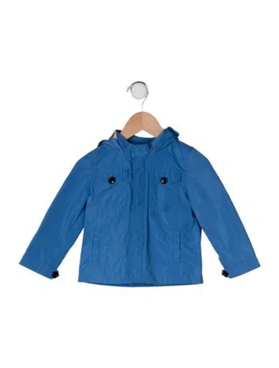 Pre-owned Burberry Babies'  Boys Rain Jacket In Blue
