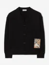 Burberry Boys Romie Ekd Cardigan In Black