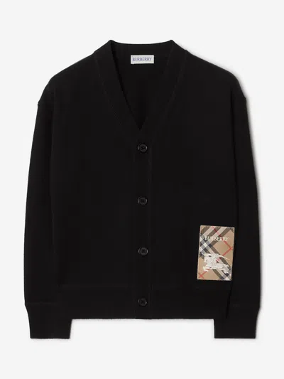 Burberry Babies'  Boys Romie Ekd Cardigan In Black