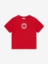 Burberry Boys Roundel T-shirt In Red