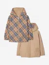 Burberry Boys Rufus Check Reversible Jacket In Multi