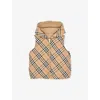 Burberry Boys Sand Ip Check Kids Axel Check-print Hooded 4-14 Years In Sand Ip Check