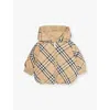 Burberry Sand Ip Check Axel Check-print Shell-down Jacket 12 Months-2 Year In Sand Ip Check