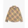 Burberry Sand Ip Check Owen Check-print Cotton Shirt 3-14 In Sand Ip Check