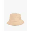Burberry Boys Sand Ip Check Kids Reversible Wide-brim Cotton-poplin Bucket Hat 12-36 Months In Sand Ip Check