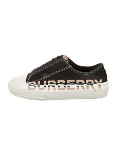 Pre-owned Burberry Kids' Boys' Slip In Low Top Sneakers In Black
