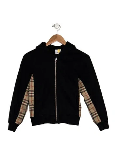 Pre-owned Burberry Kids' Boys Solid Jacket In Black