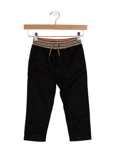 Pre-owned Burberry Babies' Boys' Solid Pants In Black