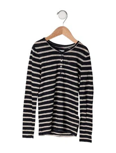 Pre-owned Burberry Babies' Boys' Striped Shirt In Blue