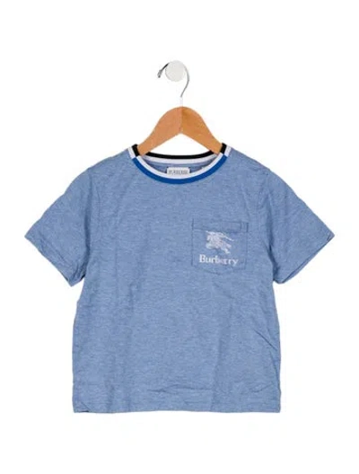 Pre-owned Burberry Babies' Boys' T-shirt In Blue
