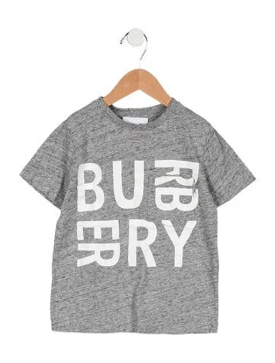 Pre-owned Burberry Babies' Boys' T-shirt In Gray