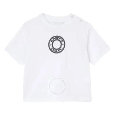 Burberry Boys White Roundel Logo T-shirt