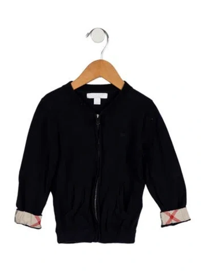 Pre-owned Burberry Babies' Boys Zip Up Jacket In Blue